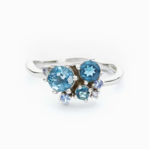 ClusterHue Prsten – Blue Cluster