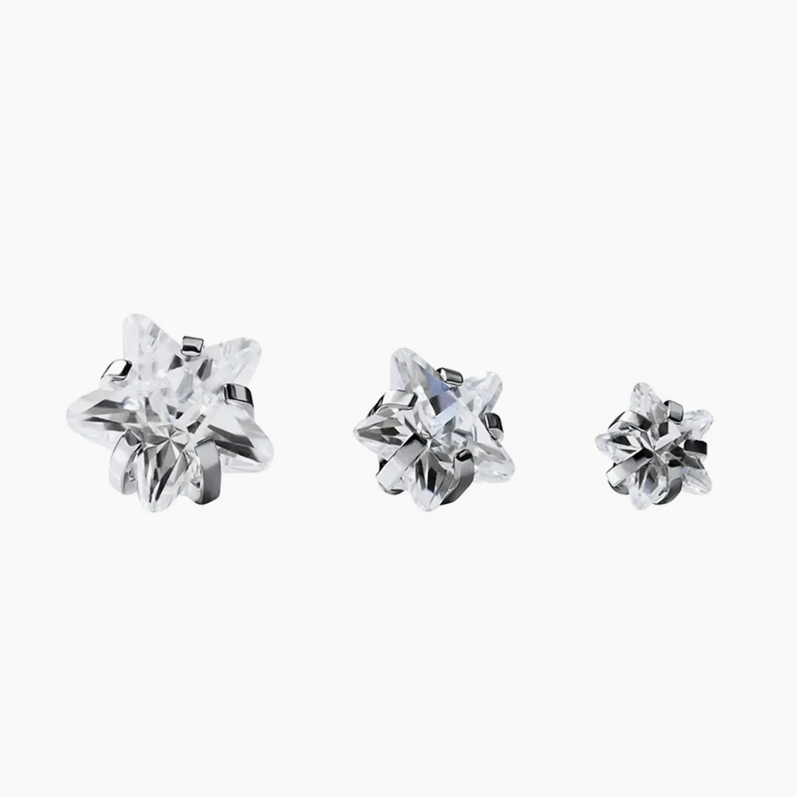 Piercing s vnitřním závitem Patrick s zirkonem - Obrázek 2