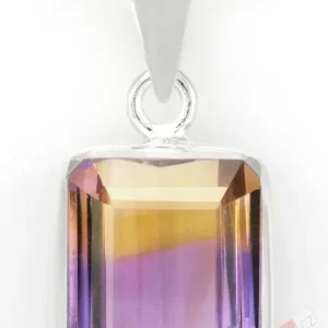 Unisex stříbrný přívěsek (Ag 925/1000) s broušeným ametrínem QAA, cca 16 x 14 mm, RARITA (AC1817P)