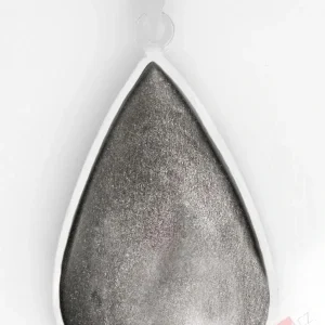 Unisex stříbrný přívěsek (Ag 925/1000) se stříbřitým obsidiánem QAA, kapka cca 40 x 26 mm (OB9681P)